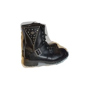 Harley-Davidson® Women's Mindy Size 9.5 Black Motorcycle Boots